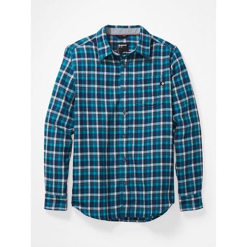 Marmot Clothes Navy NZ - Fairfax Shirts Mens NZ3825791